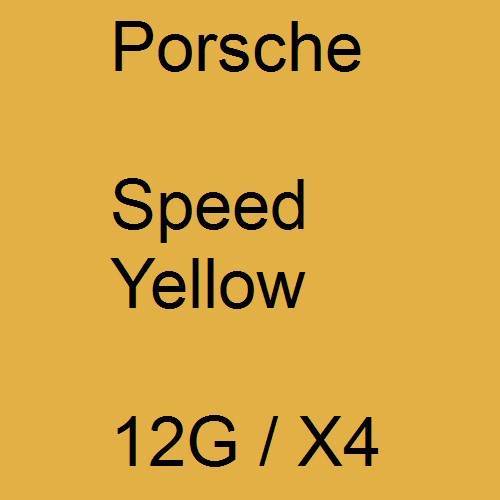 Porsche, Speed Yellow, 12G / X4.